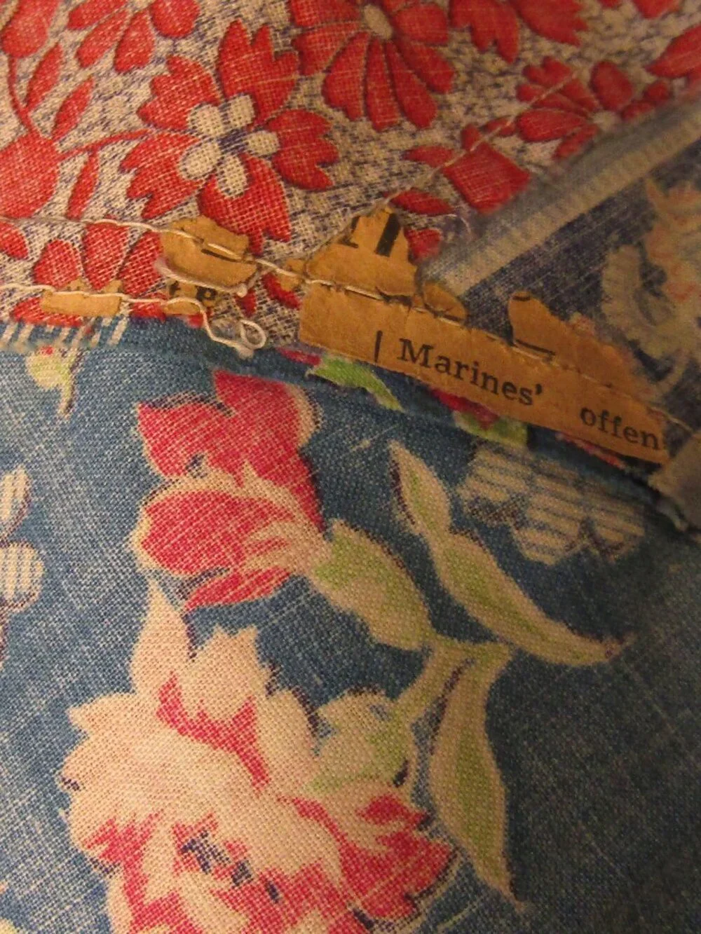Antique DEPRESSION ERA Handstitched Unfinished Quilt Newspaper Bits on Underside